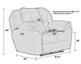 Ferrington - Power Lay Flat Recliner with Power Adjustable Headrest