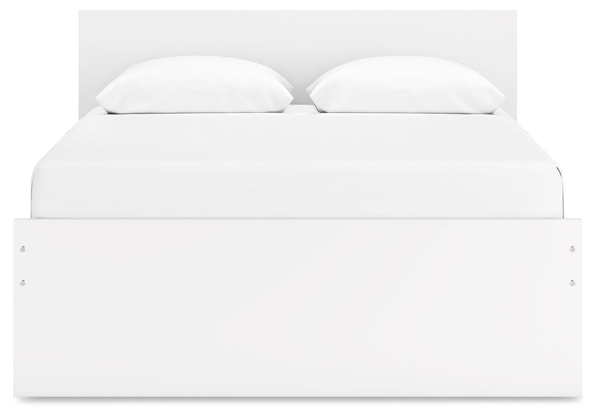 Onita - White - Queen Panel Platform Bed