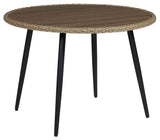 Amaris - Round Dining Table - Brown / Black