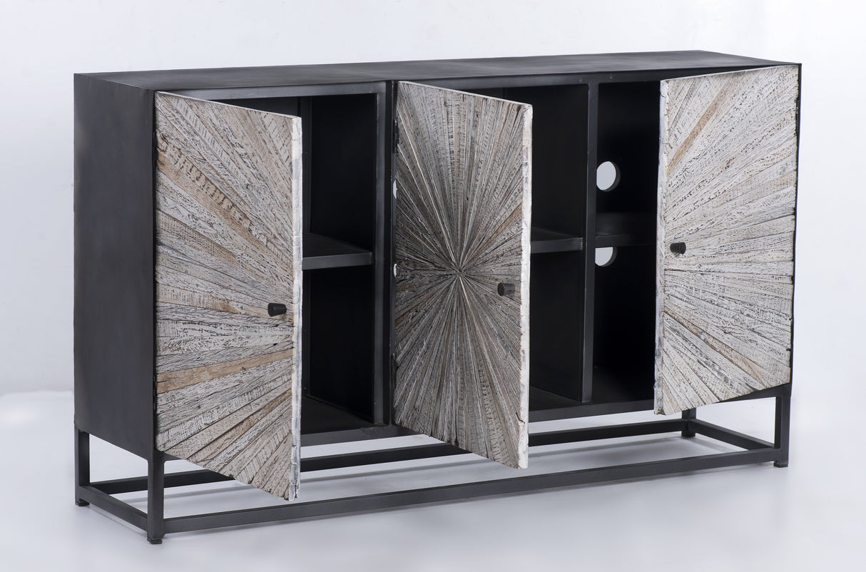 Astral Plains 3 Door Accent Cabinet
