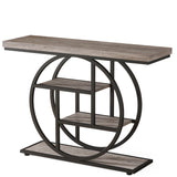 Console Table With 4 Tier Design For Living Hallway