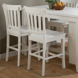Madaket - Slatback Stool (Set of 2) - Distressed Off-White