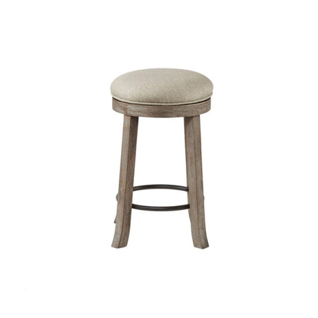Swivel Counter Stool - Cream / Reclaimed Gray