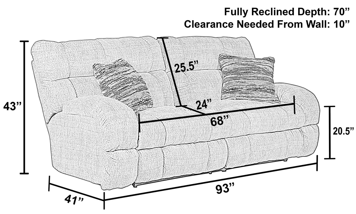 Ashland - Lay Flat Reclining Sofa