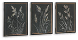 Janisburg - Wall Art Set (Set of 3) - Black / White / Brown