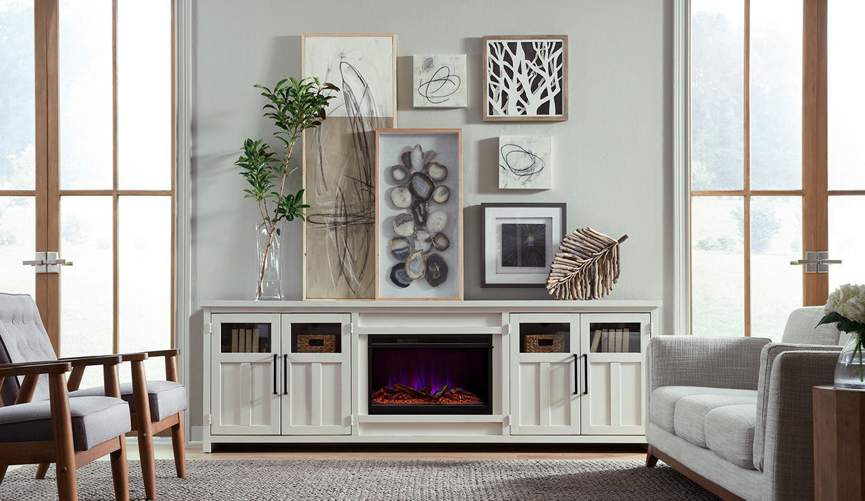98" Fireplace Console