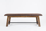Cannon Valley - Bench - Distressed Medium Brown