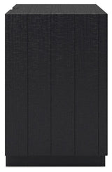 Londer - Black - Two Drawer Night Stand
