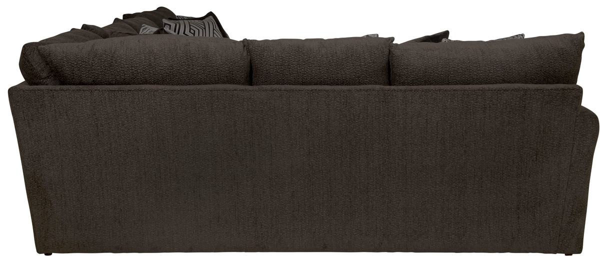 Galaxy - 3 Piece Sectional, Comfort Coil Seating And 9 Included Accent Pillows