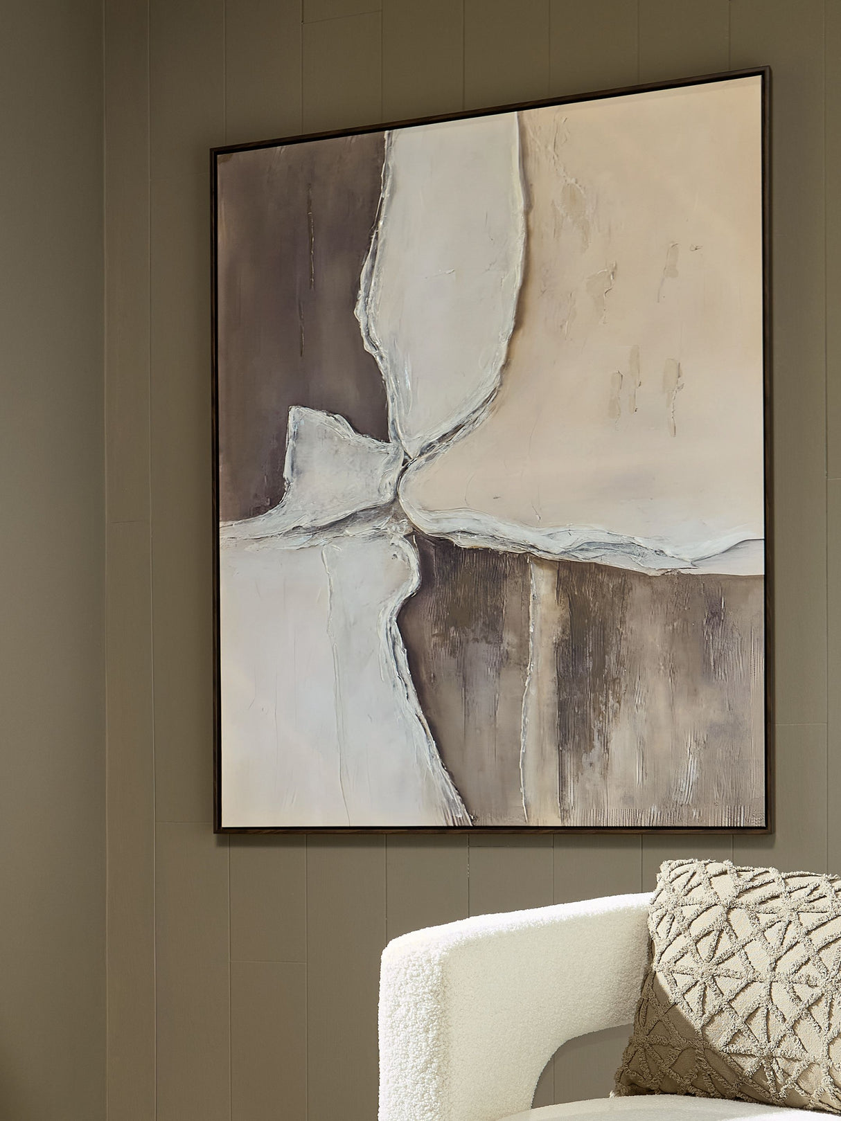 Junward - Brown / Tan / White - Wall Art