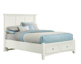 Bonanza - King Mansion Bed With Storage Footboard - White