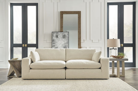 Elyza - Loveseat 2 Pc Sectional - Linen