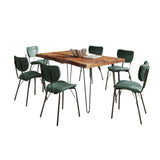Nature's Edge - 7 Piece Upholstered Dining Set - Chestnut
