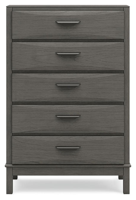 Mazing - Five Drawer Chest - Gray