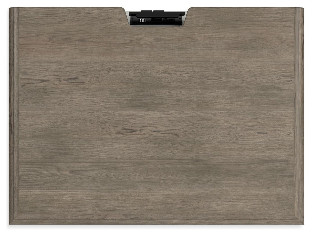 Lexorne - Three Drawer Night Stand - Gray