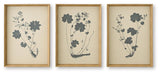 Huddwick - Wall Art Set (Set of 3) - Linen / Black