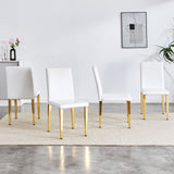 Elegant Upholstered Chairs With Metal Legs