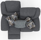 Trifecta - Dual Rocking Reclining Loveseat - Smoke