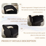 Swivel Barrel Chair With 360 Degree Rotation