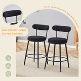 Fashionable Ergonomic High Legged Bar Chairs (Set of 2)