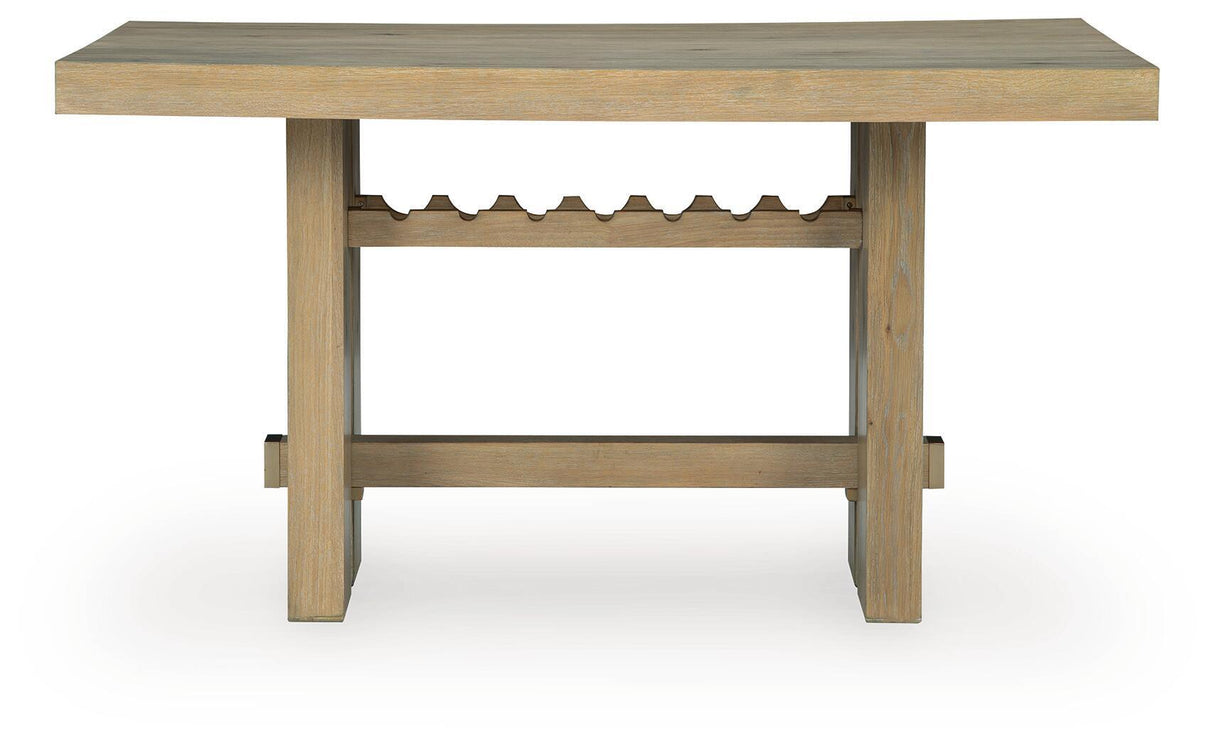 Lasinger - Rectangular Dining Room Counter Table - Light Brown