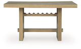 Lasinger - Rectangular Dining Room Counter Table - Light Brown