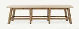 Telluride - Counter Bench - Driftwood Gray / Beige