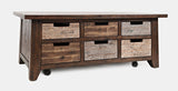 Painted Canyon - Box Coffee Table - Distressed Brown