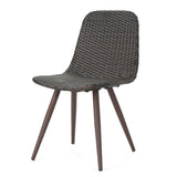 Dreamweaver - Outdoor Dining Chair With Powder Coated Legs (Set of 2) - Brown