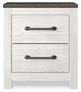 Gerridan - Two Drawer Night Stand - White / Gray
