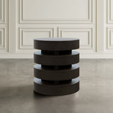 Brix Round End Table - Espresso