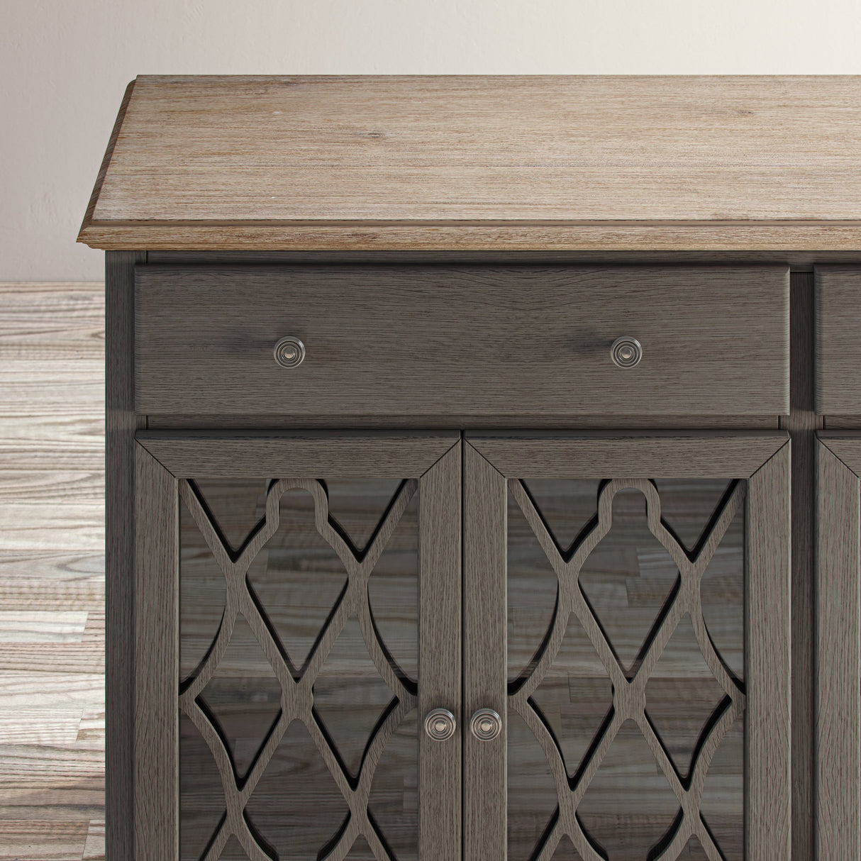 Aurora Hills 4 Door Accent Cabinet