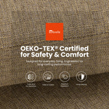 5 Pieces Outdoor Patio Bar Set, Rounded Square Table & 4 Aluminum Bar Stools