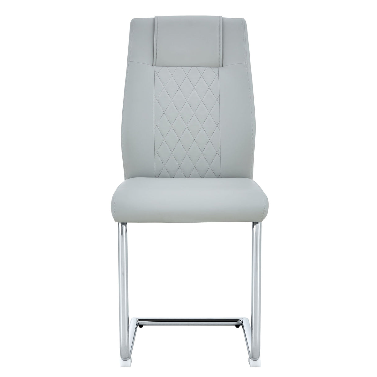 Modern Dining Chairs With Padded Seat, Metal Legs