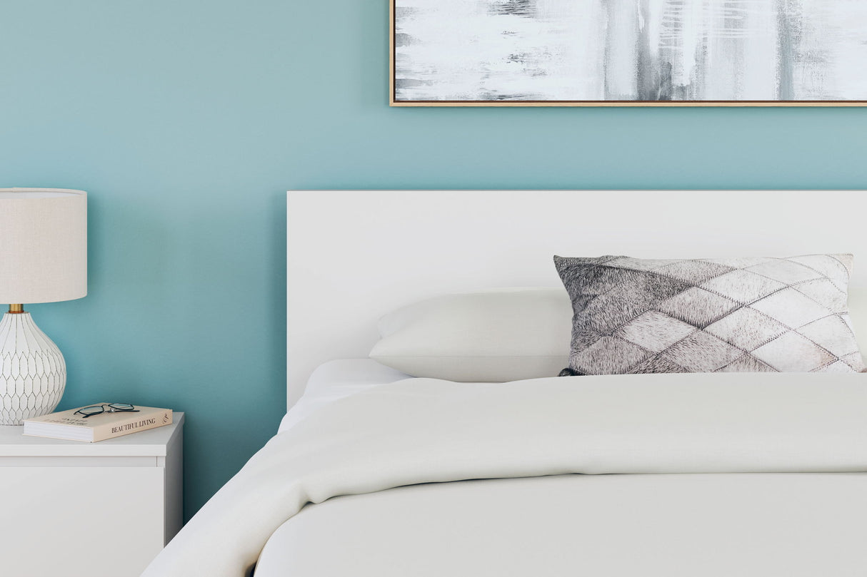 Onita - White - Queen Panel Platform Bed
