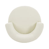 Swivel Accent Chair, 360° Rotating Design With Ergonomic Support For Living Room, Bedroom & Home Office - Cream White