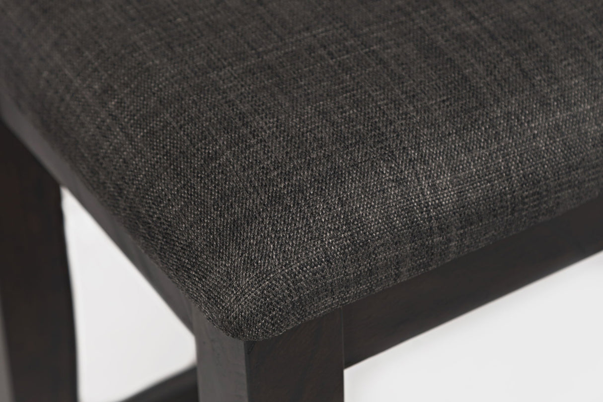 American Rustics - Upholstered Counter Bench - Rustic Brown