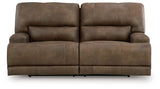 Beckley Place - Earth - 2 Seat Power Reclining Sofa With Adjustable Headrest