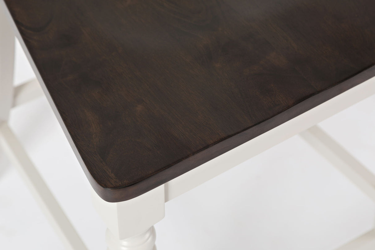 Orchard Park - Slatback Counter Stool (Set of 2) - Soft Gray / Dark Brown