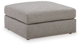 Lindon - Oversized Accent Ottoman - Smoke