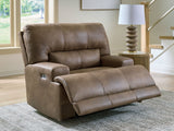 Beckley Place - Earth - Power Recliner With Adjustable Headrest