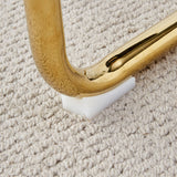 Modern Legged Upholstered Dining Chairs (Set of 4) Artificial For Kitchen And Office - Gray