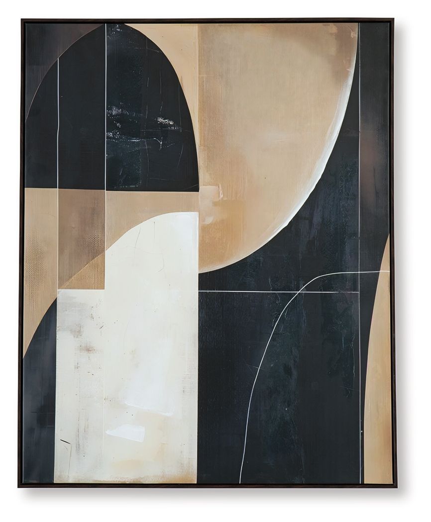 Ewanford - Black / Brown / Tan - Wall Art
