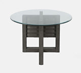 Altamonte - Glass Table - Brushed Gray
