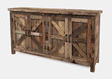 Reclamation - Eden Prairie 4 Door Accent Cabinet - Brown