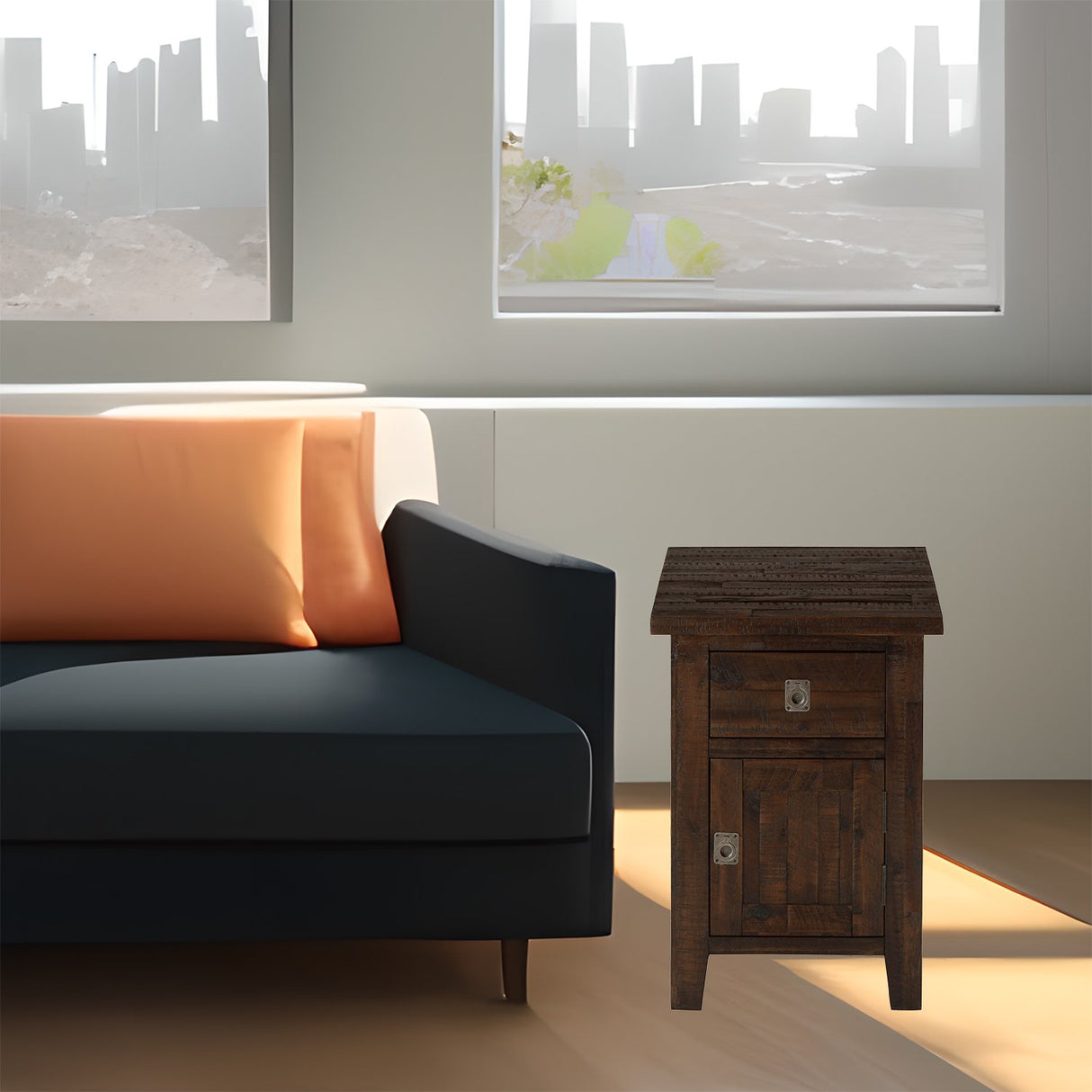 Kona Grove Cabinet Chairside Table