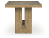 Lasinger - Rectangular Dining Room Counter Table - Light Brown
