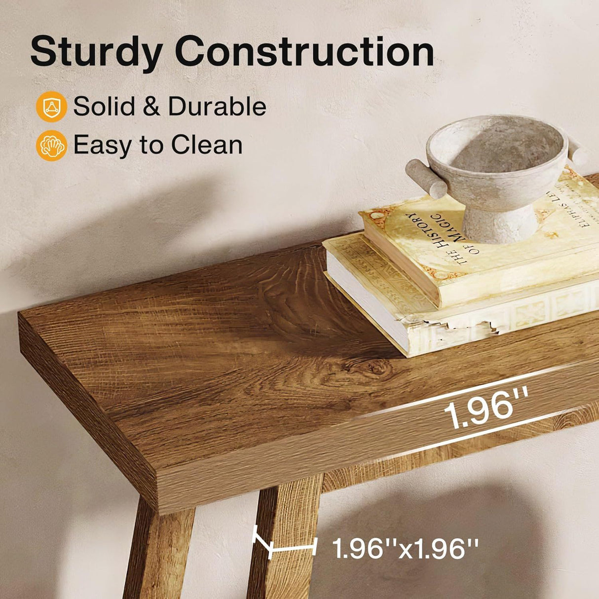 Extra Long Console Table With 2 Tier Open Storage