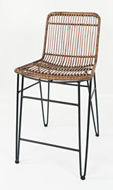 Weaver - Rattan Hairpin Counter Stool (Set of 2) - Rattan Brown