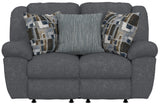 Trifecta - Dual Rocking Reclining Loveseat - Smoke